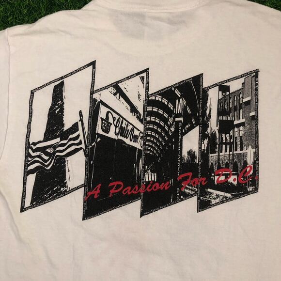 White 2010 American University Hand Star Graphic Tee - Picture 6 of 6